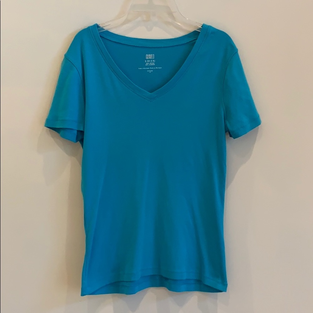 Blue V Neck